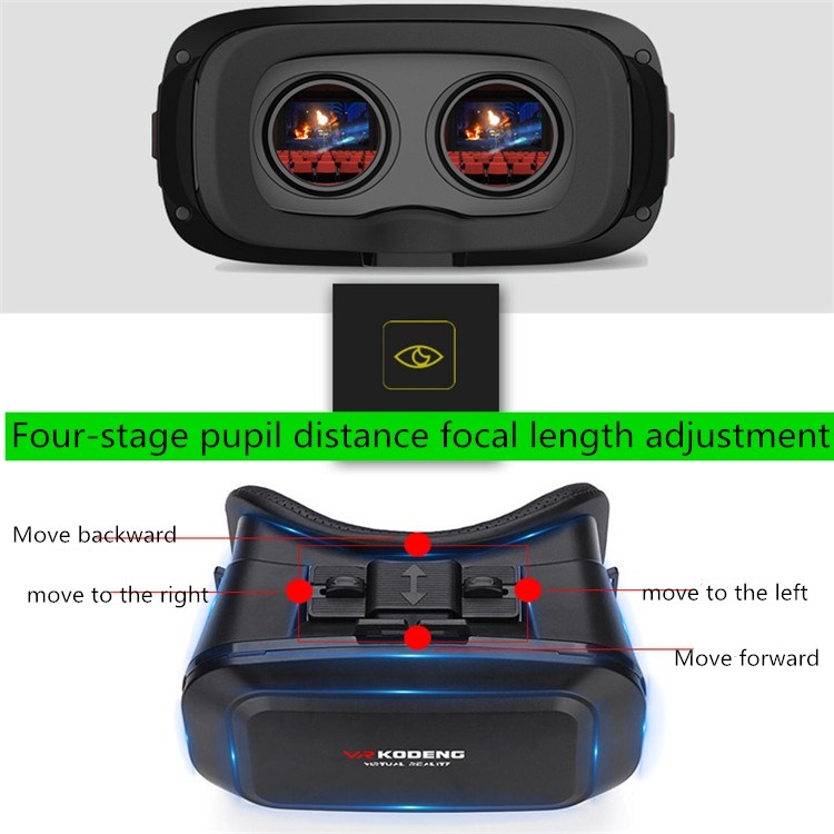 KUDENG Magic Helmet K2 Smart VR Gafas Teléfono móvil Teatro 3D Adecuado para teléfonos móviles de 4,7 a 6,9 pulgadas - 6