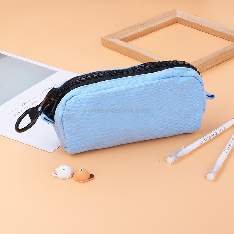 Многофункциональные милые школьные пеналы на молнии большой емкости, сумка для ручек, подарочные канцелярские принадлежности для офиса, школьные принадлежности (синий)