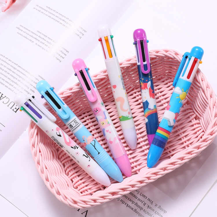 4PCS Unicorn Ballpoint Pen 3 Colors Chunky School Office Supply Gift Stationery