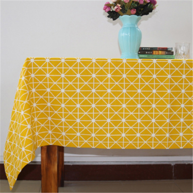 Cotton Linen Tablecloth Dustproof Rectangular Dining Table Cloth Tea Tablet TV Mat, Size