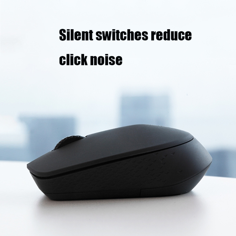 Rapoo M100G 2.4GHz 1300 DPI 3 botones Office Mute Home Pequeño ratón inalámbrico portátil con Bluetooth (gris oscuro) - 4
