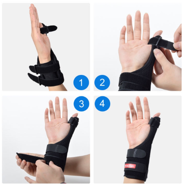 WOOTSHU WT-Y881 Tenosynovitis Wrist Brace Thumb Sprain Fracture Fixed  Protector, Size:One Size