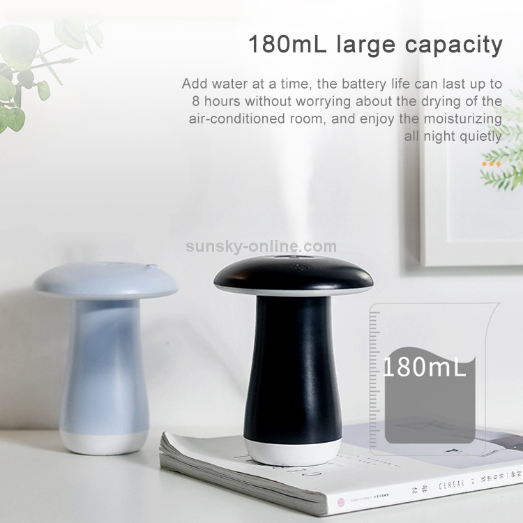 Mushroom Aromatherapy Night Light Bedroom Bedside Sleep Air Humidifier