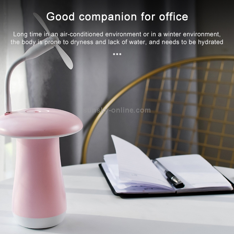 Mushroom Aromatherapy Night Light Bedroom Bedside Sleep Air Humidifier