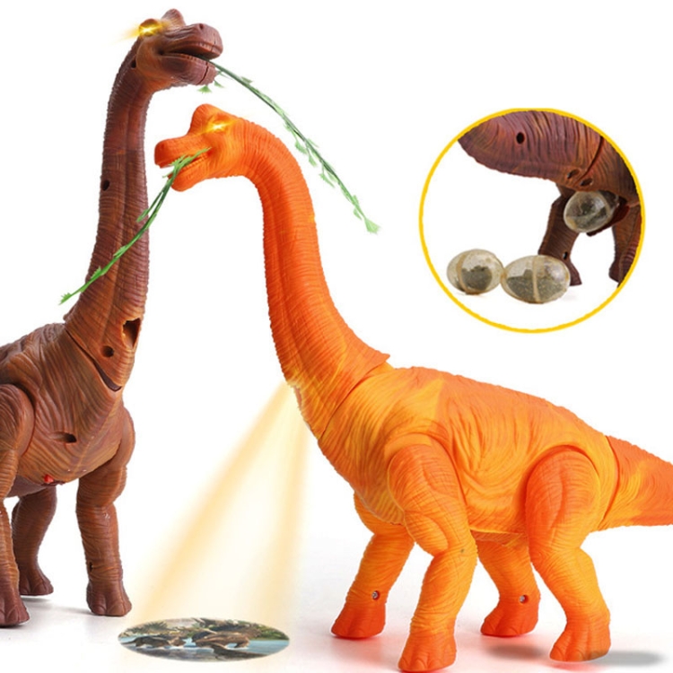 15" Dinosaur Model Lay Eggs Simulated Lighting Battery Kids Animal Toy Gift US 