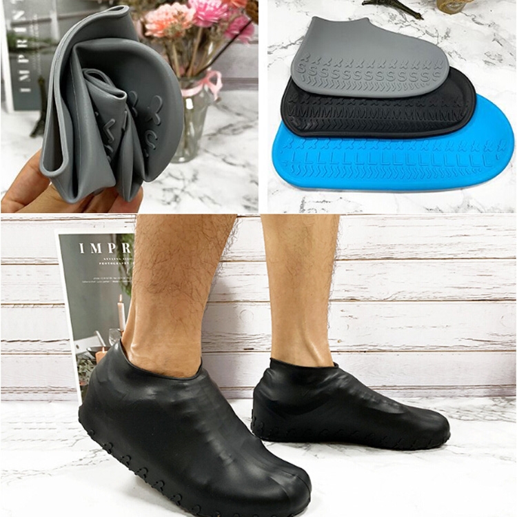 Couvre-chaussures en silicone imperméable antidérapant pour adulte