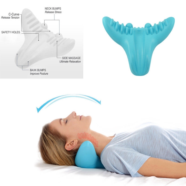 Cuscino per massaggio per digitopressione C-Rest Collo Cervicale Spalla  Rilassante muscolare Cuscino in memory foam ad alta densità Strumenti