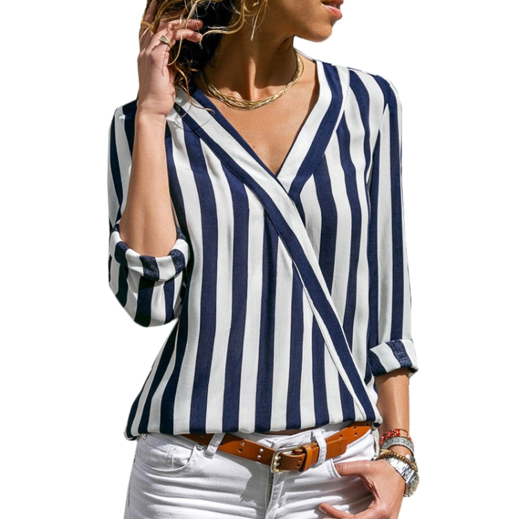 Camisas rayadas para mujer sales