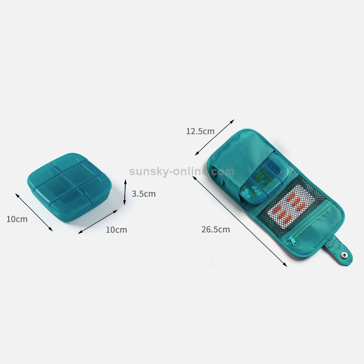 Píldora portátil Caja de almacenamiento de medicamentos Estuche