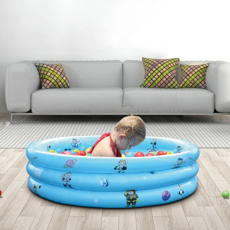Household Indoor and Outdoor Children Round Three Rings Inflatable ...
