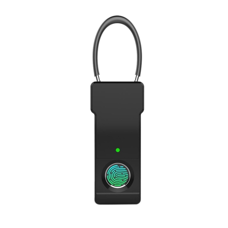 negro Cerradura de Puerta Recargable USB Sin Llave de Seguridad Candado Inteligente de Huellas Dactilares con Ip65 a Prueba de Agua Candado Huella Dactilar