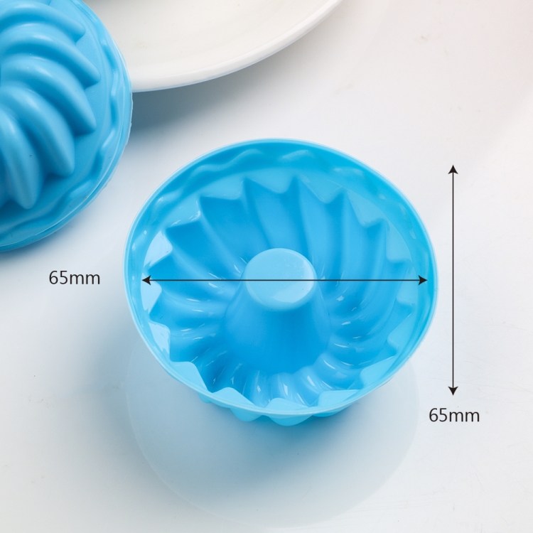 12 pcs Thread Shape Baking Jelly Mould Silicone Pudding Cupcake Muffin  Donut Mold