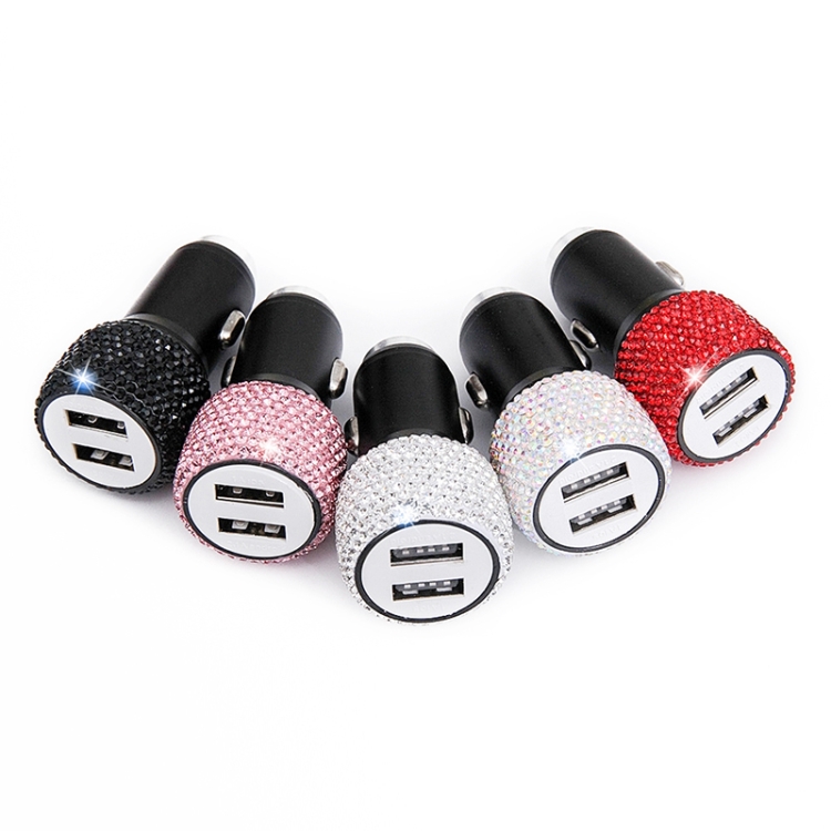 Diamond Car Dual USB Charge Mobile Phone Safety Hammer Charger(AB illusion) Diamond Car Dual USB Charge Mobile Phone Safety Hammer Charger(AB illusion)