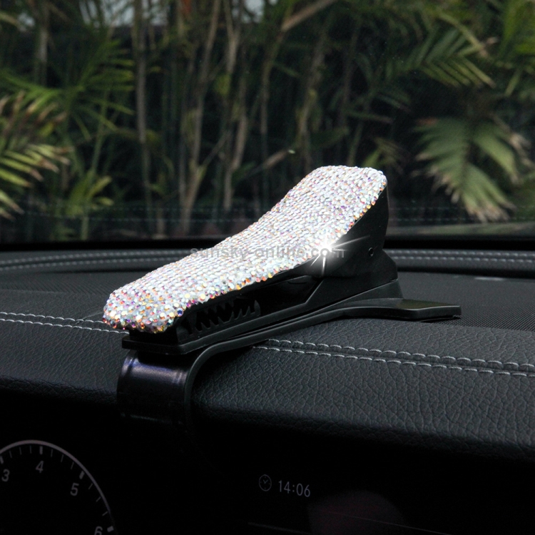 Soporte para teléfono de coche con forma de diamante Soportes móviles para  salpicadero de coche creativo giratorio de 360 ​​grados (AB)