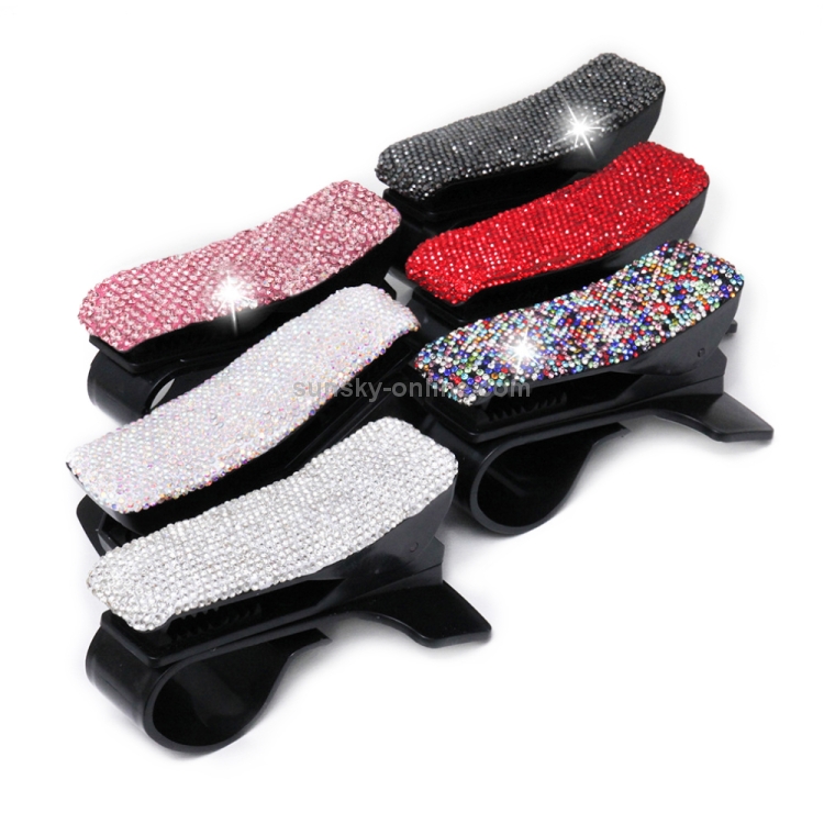 Diamond Car Phone Holder 360 Degree Rotating Creative Car Dashboard Mobile Holders(Red) Diamond Car Phone Holder 360 Degree Rotating Creative Car Dashboard Mobile Holders(Red)