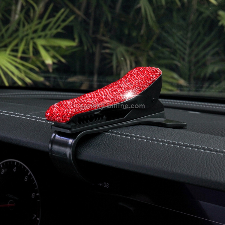 Diamond Car Phone Holder 360 Degree Rotating Creative Car Dashboard Mobile Holders(Red) Diamond Car Phone Holder 360 Degree Rotating Creative Car Dashboard Mobile Holders(Red)
