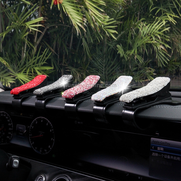 Diamond Car Phone Holder 360 Degree Rotating Creative Car Dashboard Mobile Holders(Red) Diamond Car Phone Holder 360 Degree Rotating Creative Car Dashboard Mobile Holders(Red)