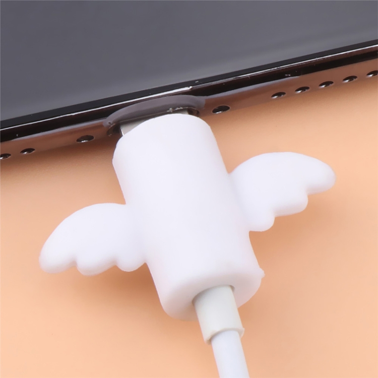 20 PCS Angel Shape Data Cable Anti-break Protection Cover Set(White) 20 PCS Angel Shape Data Cable Anti-break Protection Cover Set(White)