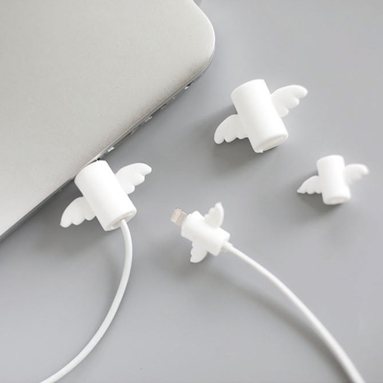 20 PCS Angel Shape Data Cable Anti-break Protection Cover Set(White) 20 PCS Angel Shape Data Cable Anti-break Protection Cover Set(White)