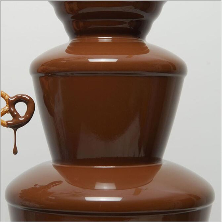 4 Layers Electrical Chocolate Fountain Chocolate Melt Fondue Waterfall ...