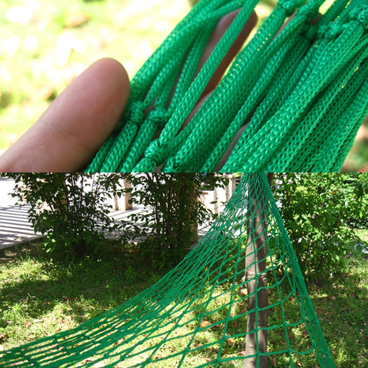 HAMMOCK ROPE MESH 200X150CM PORTABLE COMPACT 100KG RATING CAMPING BACKPACKING 