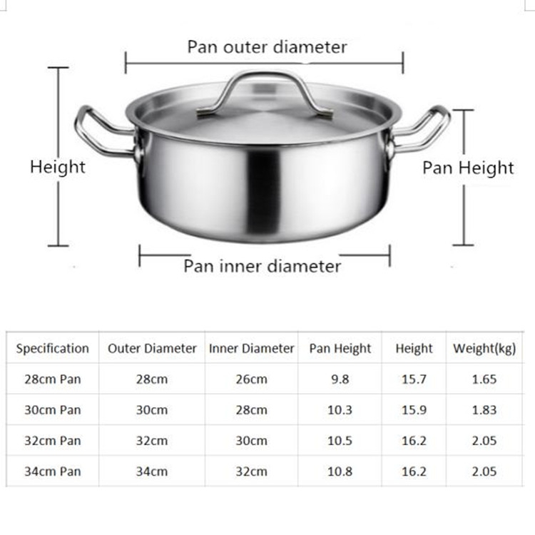 OEM Si Gang 24CM Stainless Steel Drum-shaped Large-capacity Extra