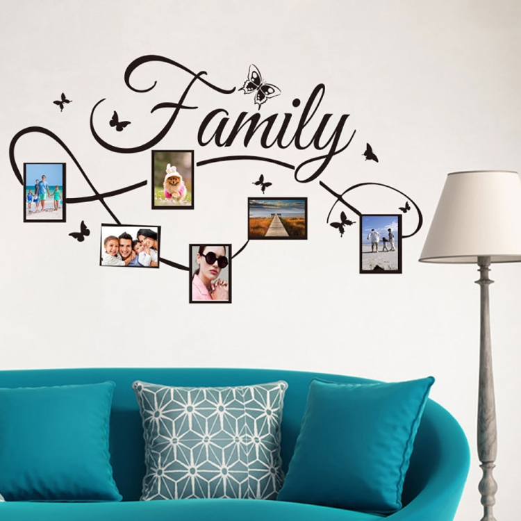 Simple Creative Photo Frame Living Room Bedroom Decorative Wall Stickers  PVC Removable Wall Stickers