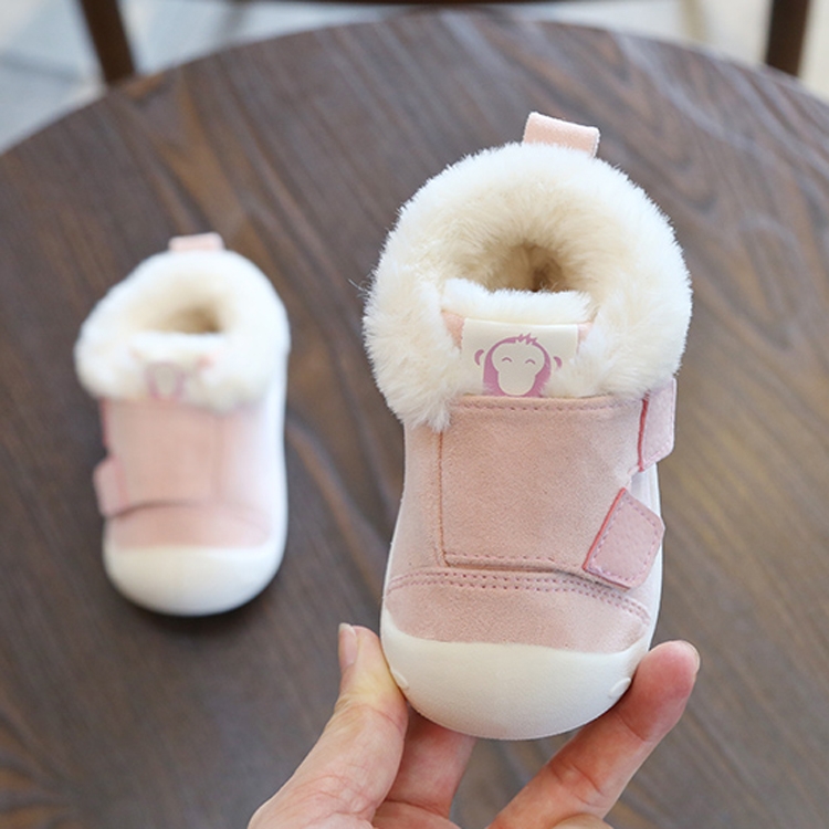 Winter Infant Toddler Boots Warm Plush Baby Snow Boots Outdoor Soft
