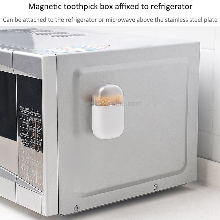 small parts Kitchen  tools Kitchen  parts Magnetic Toothpick Holder Container Portable Toothpick Box Refrigerator Microwave Oven Household Table Toothpick Dispenser Light Blue Color : Chocolate 