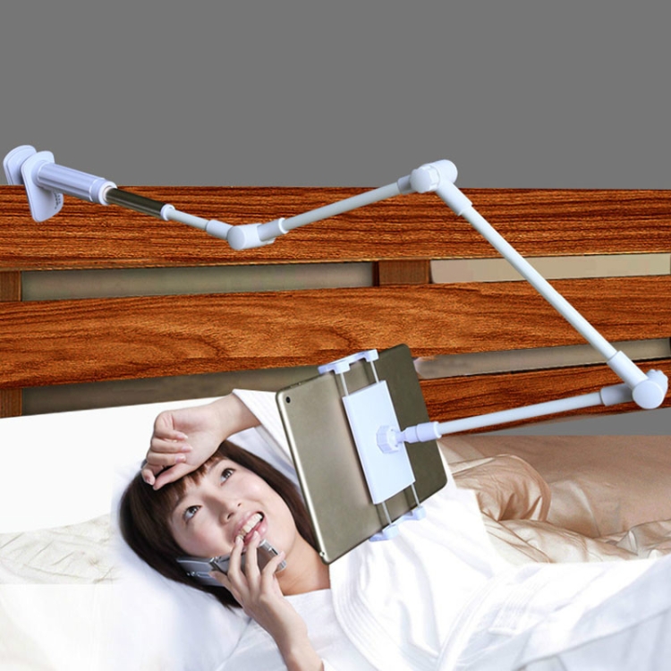 360 Degree Rotation Lazy Mount Folding Long Arm Phone Stand Holder for 4-14 Inch Tablet & Phone(Gold)