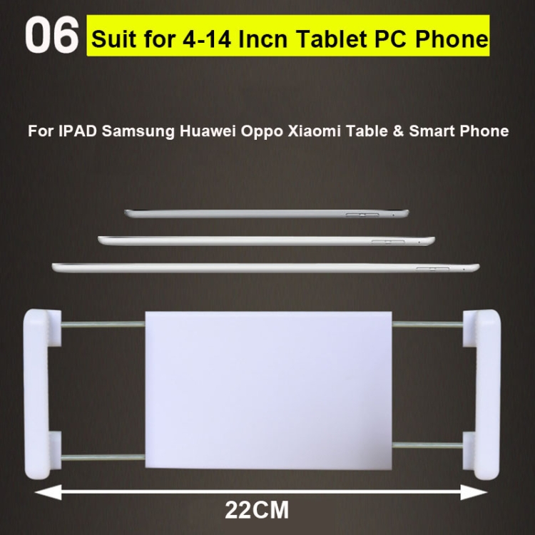 360 Degree Rotation Lazy Mount Folding Long Arm Phone Stand Holder for 4-14 Inch Tablet & Phone(Gold)