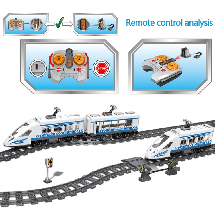 GGZONE RC Train télécommande électrique Simulation Piste Train