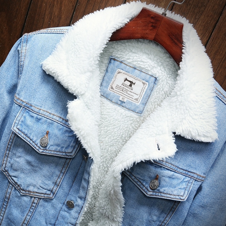 Men Winter Wool Liner Jean Jackets 