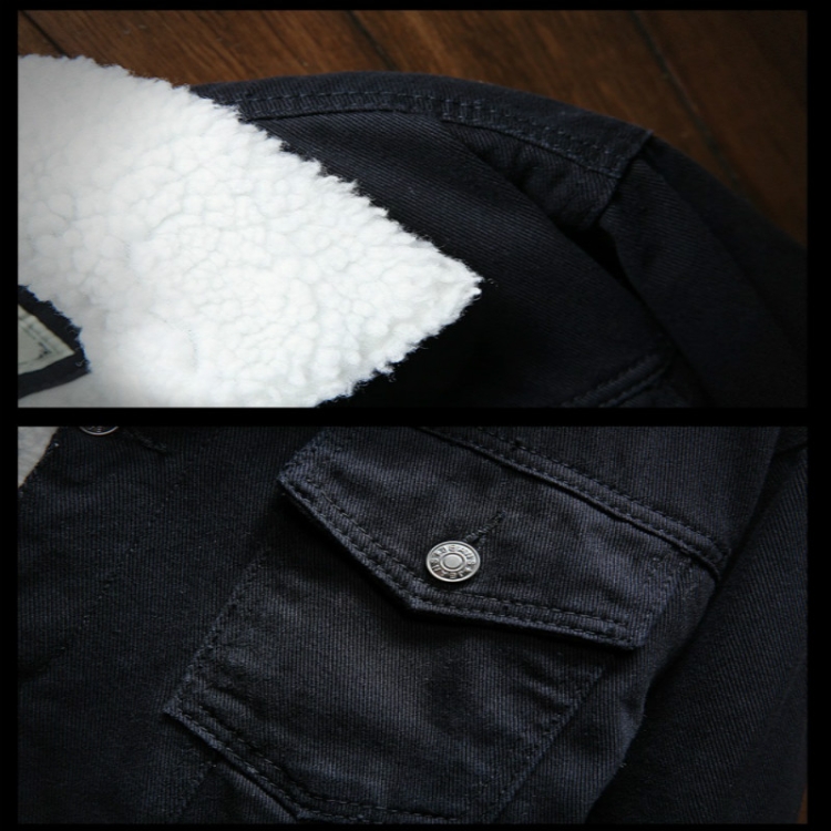 Men Winter Wool Liner Jean Jackets 