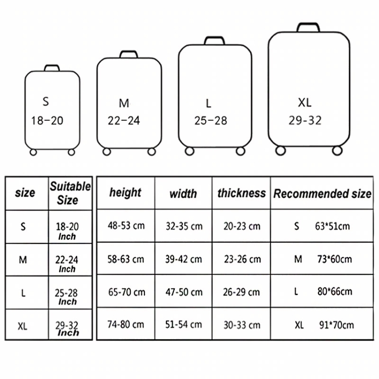 Luggage Protector 29 Inch Luggage Dimensions Travel Abrasion