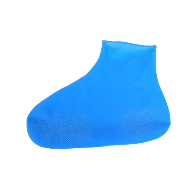 2 paires de couvre-chaussures imperméables Imperméable Semelle intérieure  en silicone réutilisable antidérapante Couvre-chaussures de pluie, taille:  L (rose, tube court)