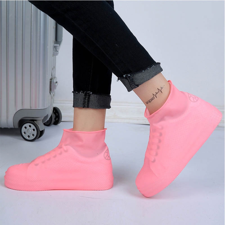 Couvre-chaussures Silicone imperméable bottes de pluie couverture  réutilisable