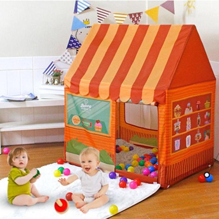 Tente pour enfants Jouets intérieurs et extérieurs Château Dessert House  Play House Enfants Play House (Orange)