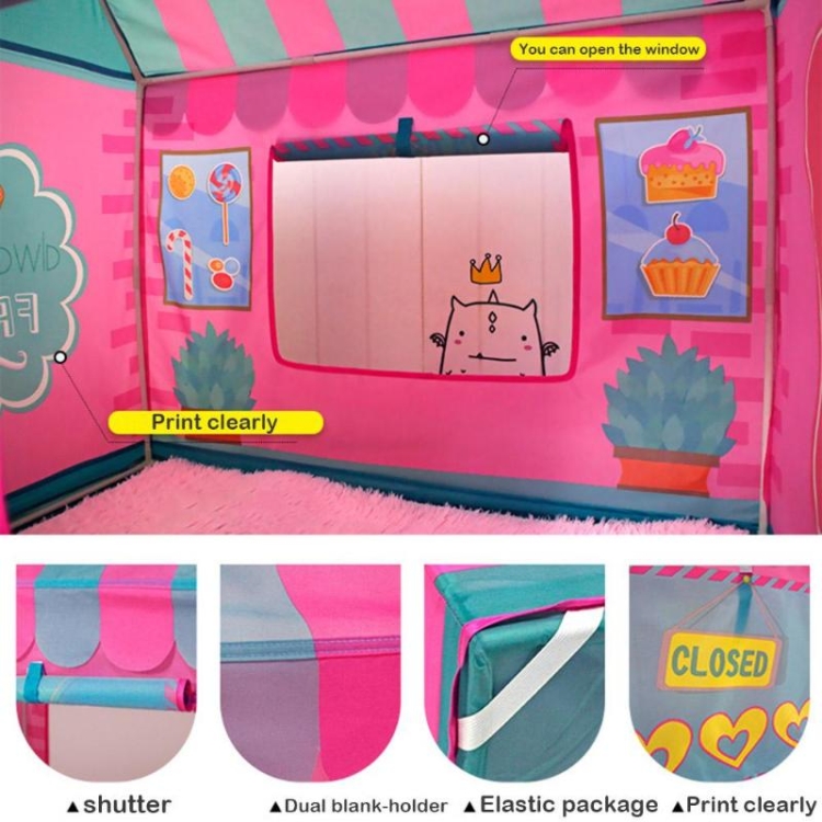 Children Kid Castle Pop-Up Play Tent Boy Cake Bake Playhouse Outdoor Indoor UK 
