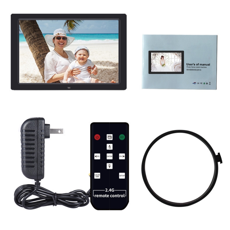 Moldura digital para fotos, moldura digital wi-fi de 10,1 polegadas com  armazenamento de 16 GB, moldura inteligente para tela sensível ao toque com  rotação automática, compartilhe fotos remotamente (Plugue UE)