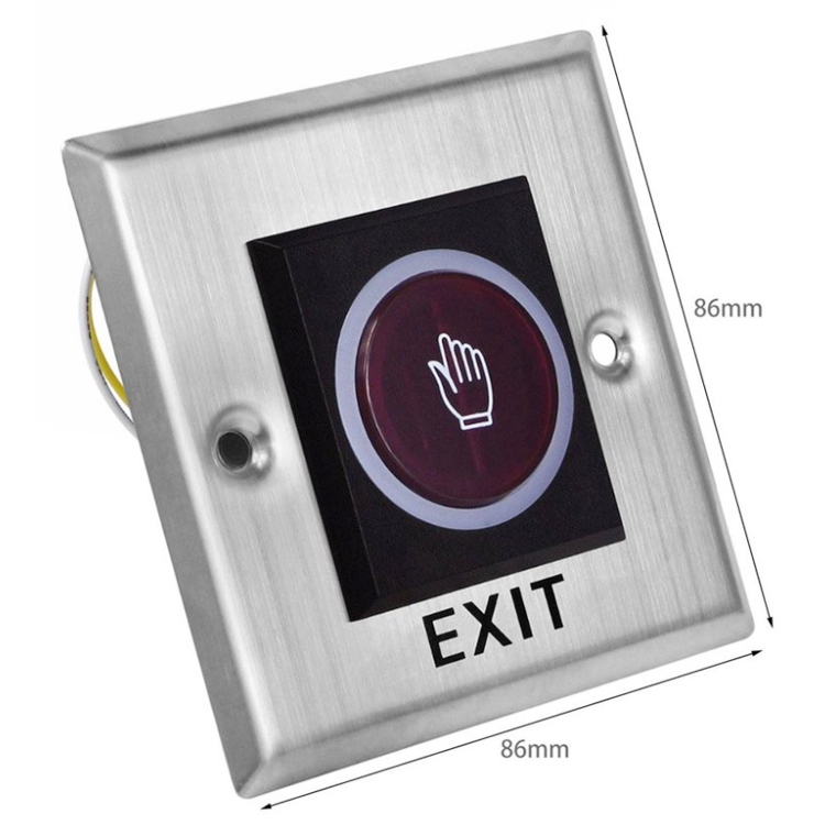 Botón del interruptor del control de acceso del tipo 86 de la inducción infrarroja del panel de acero inoxidable K2 - 1