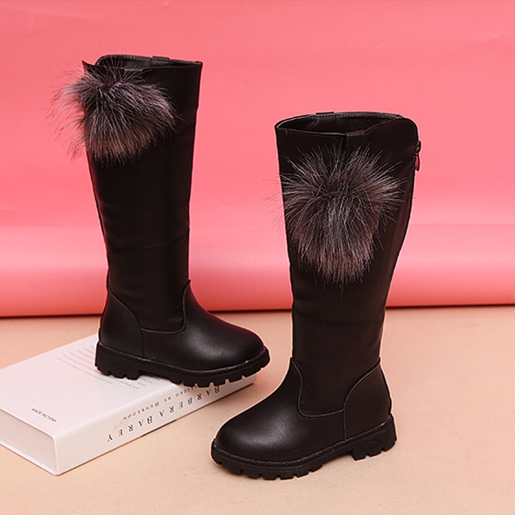Botas Martin para niñas, zapatos casuales para niños, tamaño: 33 (negro)
