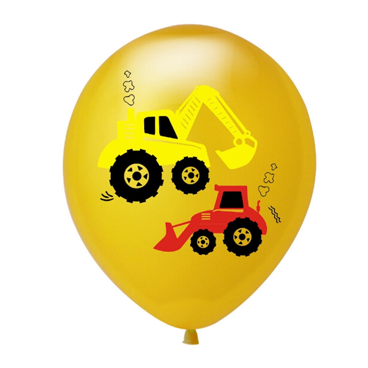 Tracteur De Construction Ballons D Air Gonflable Ballons D Anniversaire Pelle D Anniversaire Bannieres De Vehicule Baby Douche Enfants Enfants Boys Anniversaire Fournitures Costume Costume Deux