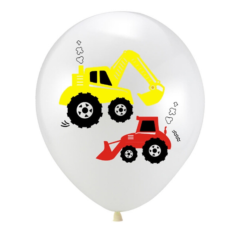 Tracteur De Construction Ballons D Air Gonflable Ballons D Anniversaire Pelle D Anniversaire Bannieres De Vehicule Baby Douche Enfants Enfants Boys Anniversaire Fournitures Costume Costume Deux
