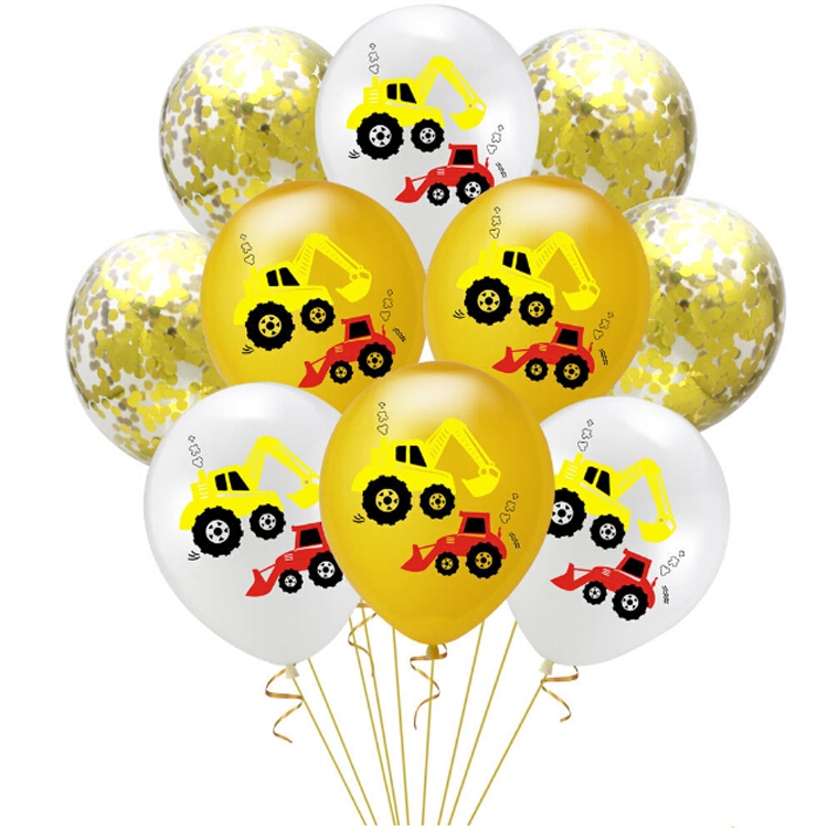 Tracteur De Construction Ballons D Air Gonflable Ballons D Anniversaire Pelle D Anniversaire Bannieres De Vehicule Baby Douche Enfants Enfants Boys Anniversaire Fournitures Costume Costume Six