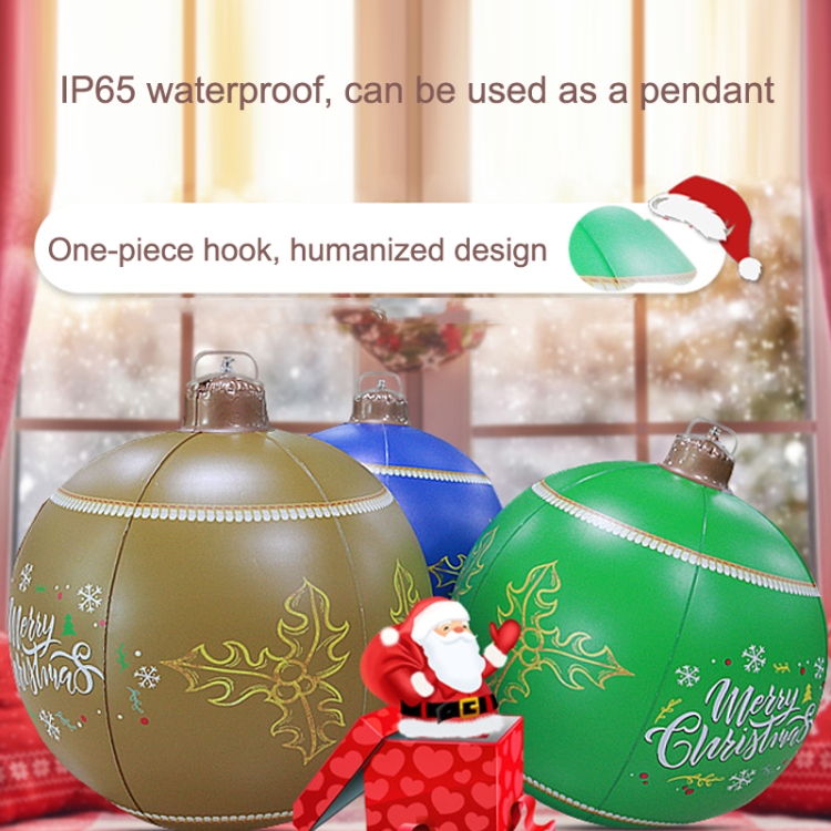 MT709 Yard Christmas Ornaments PVC Inflatable Balls(Blue)