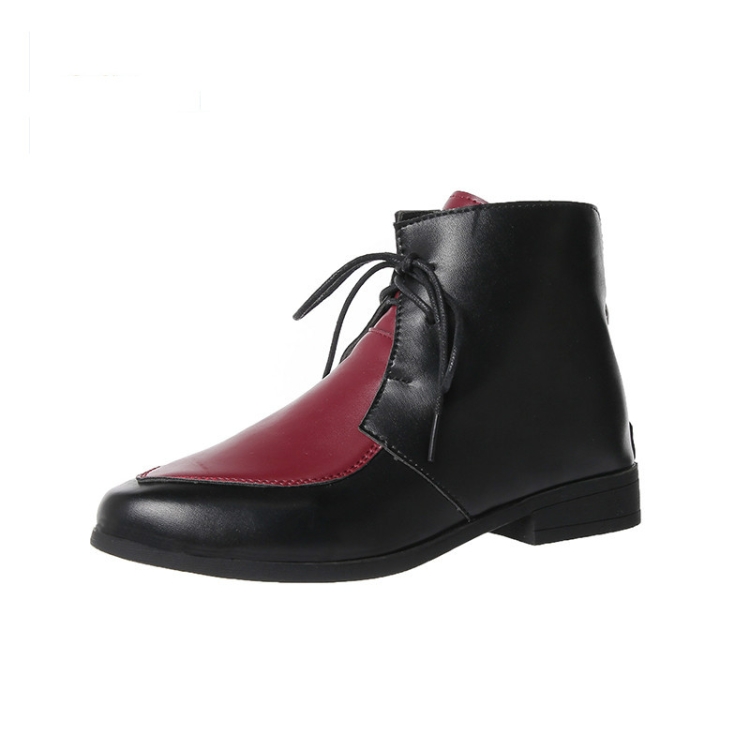 SUNSKY - Botines de mujer con cordonesZapatos de mujer de cuero, talla: 42  (negro)