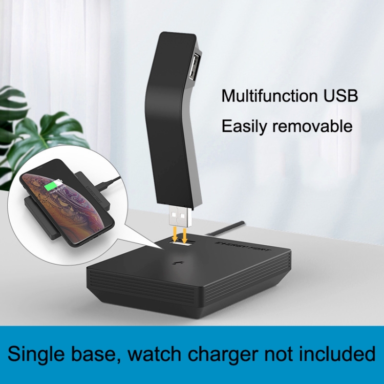 Earphone Phone Wireless Charger Base(Black) Earphone Phone Wireless Charger Base(Black)