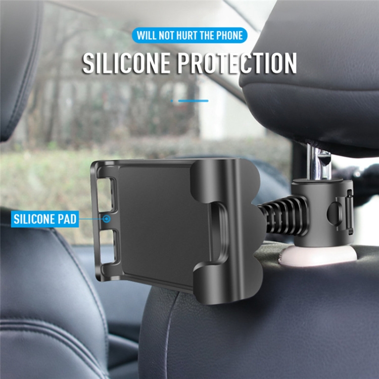 Universal Adjustable Car Tablet Stand Holder Car Seat Back Bracket For 4-11 Inch Tablet(Black) Universal Adjustable Car Tablet Stand Holder Car Seat Back Bracket For 4-11 Inch Tablet(Black)