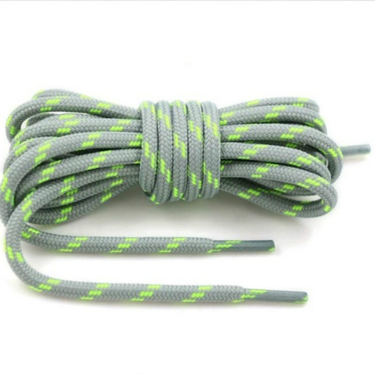 2 Pairs Round High Density Weaving Shoe Laces Outdoor Hiking Slip